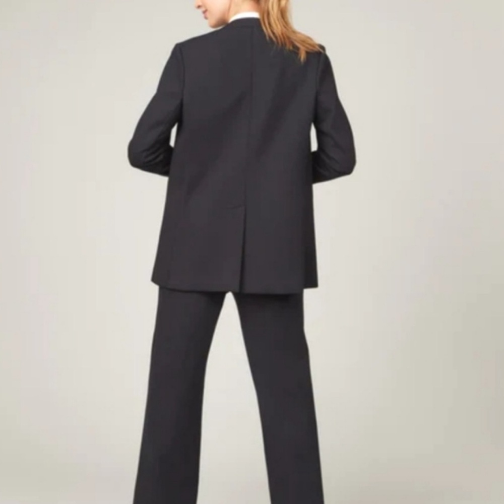 Spanx Perfect Oversized Collarless Blazer Classic Black Size 1X one button - Picture 3 of 12